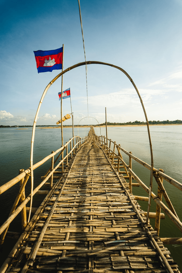 Bamboo Bridge - Cambodge